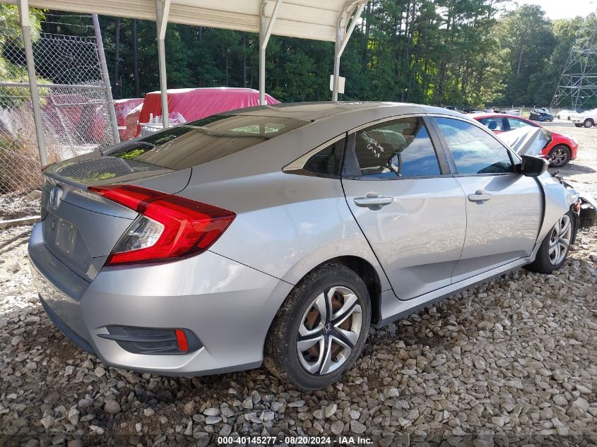 2018 Honda Civic Lx VIN: 19XFC2F59JE006842 Lot: 40145277