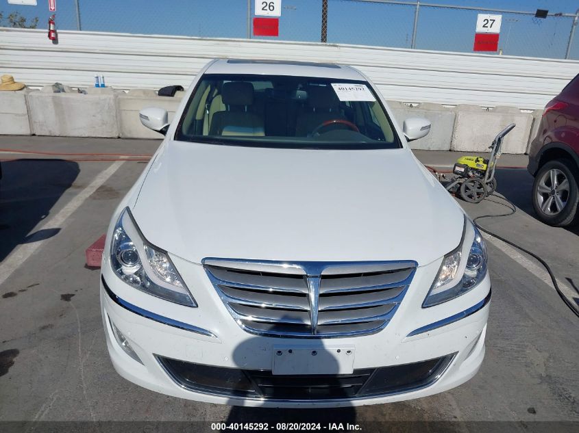 2012 Hyundai Genesis 5.0 VIN: KMHGC4DH8CU186585 Lot: 40145292