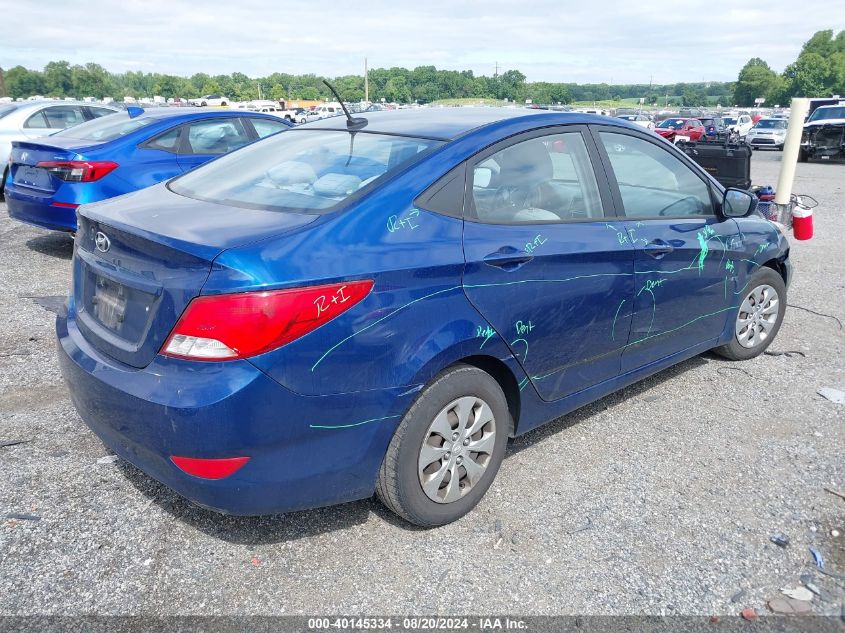 2015 Hyundai Accent Gls VIN: KMHCT4AE6FU917995 Lot: 40145334