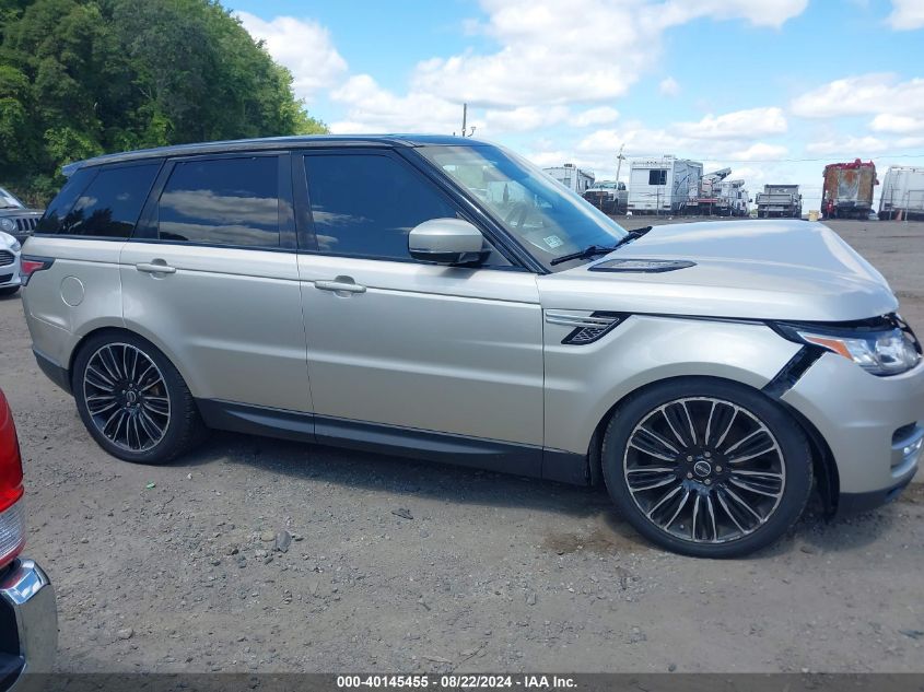 2014 Land Rover Range Rover Sport 3.0L V6 Supercharged Hse VIN: SALWR2WF0EA386503 Lot: 40145455