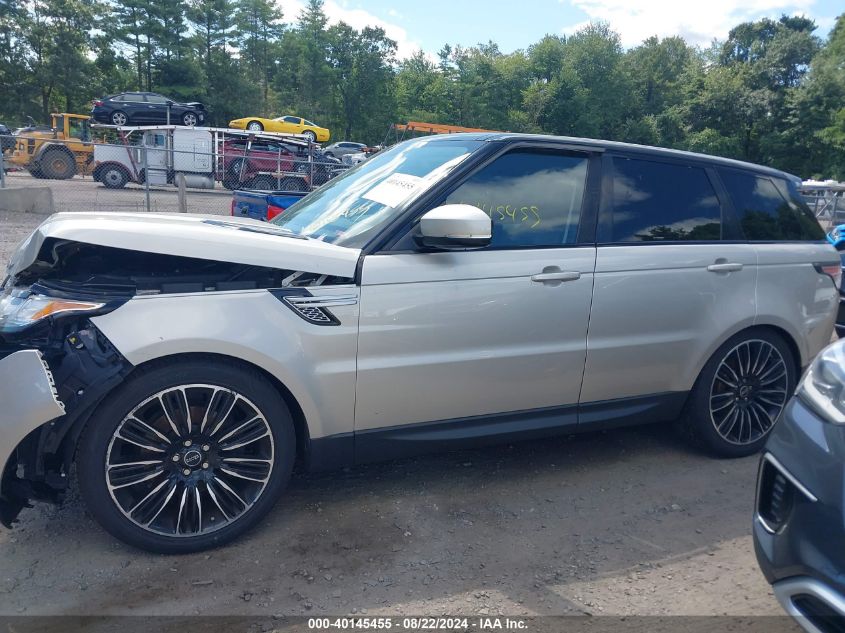 2014 Land Rover Range Rover Sport 3.0L V6 Supercharged Hse VIN: SALWR2WF0EA386503 Lot: 40145455