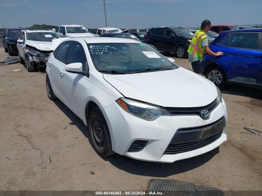 2016 Toyota Corolla L/Le/Le Pls/Prm/S/S Pls VIN: 2T1BURHE2GC653110 Lot: 40145482