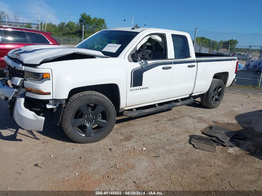 2018 Chevrolet Silverado 1500 K1500 Custom VIN: 1GCVKPEH1JZ352654 Lot: 40145502