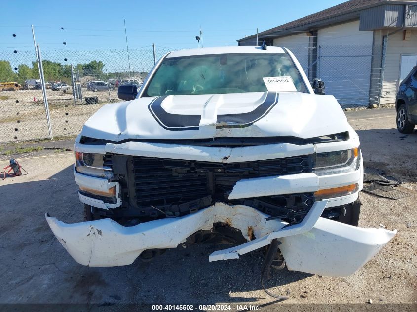 2018 Chevrolet Silverado 1500 K1500 Custom VIN: 1GCVKPEH1JZ352654 Lot: 40145502