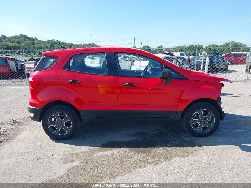 2021 Ford Ecosport S VIN: MAJ6S3FLXMC429597 Lot: 40145510