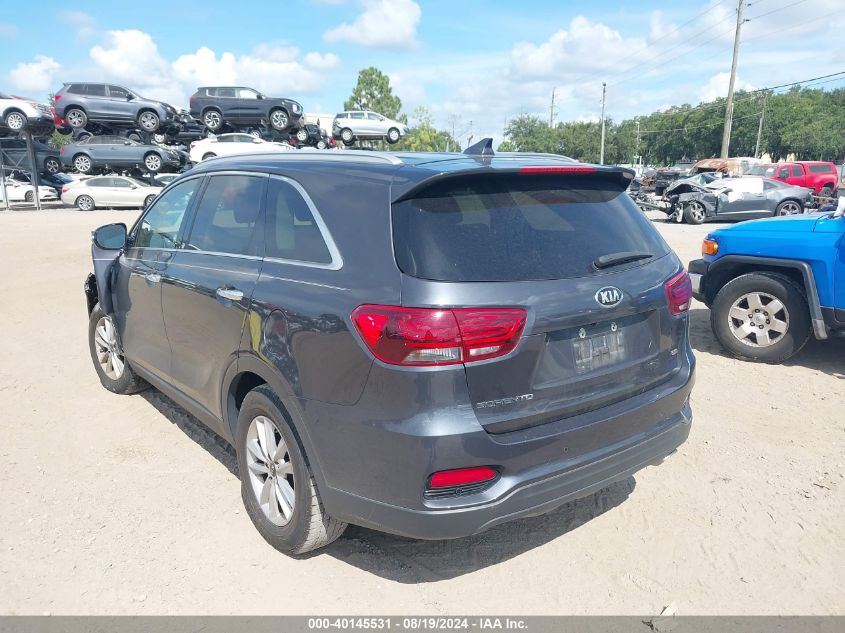 2019 Kia Sorento 2.4L Lx VIN: 5XYPG4A3XKG439942 Lot: 40145531