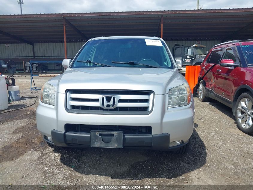 2006 Honda Pilot Ex-L VIN: 2HKYF18796H548874 Lot: 40145552