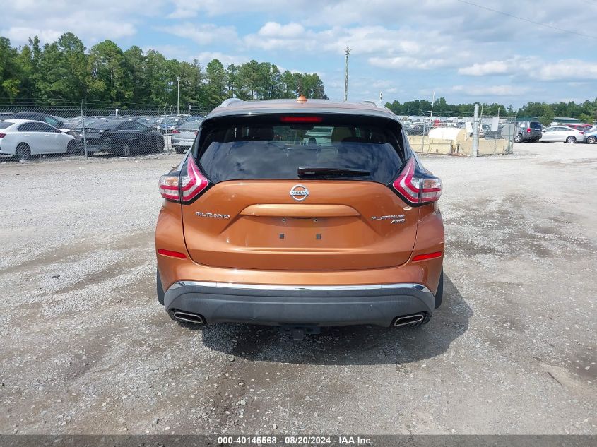 2015 Nissan Murano Platinum VIN: 5N1AZ2MH4FN251164 Lot: 40145568