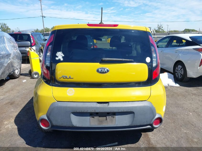 2014 Kia Soul + VIN: KNDJP3A59E7034027 Lot: 40145670