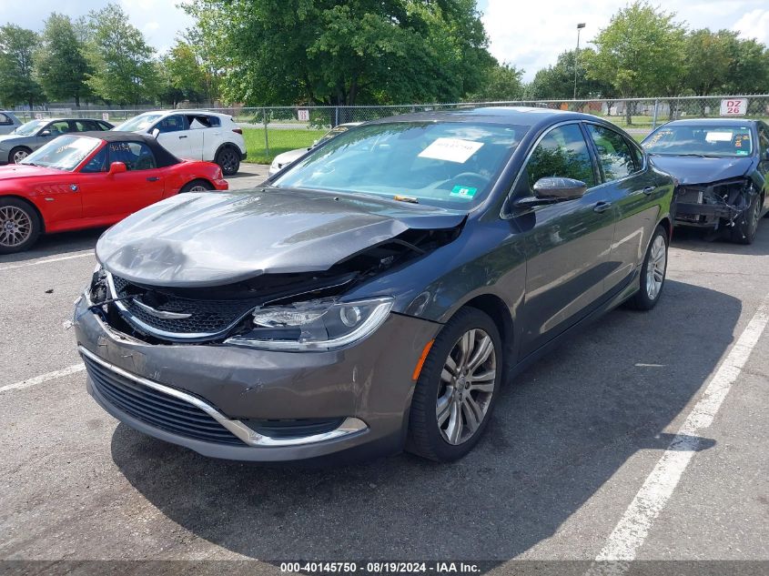 2016 Chrysler 200 Limited VIN: 1C3CCCAB7GN109868 Lot: 40145750