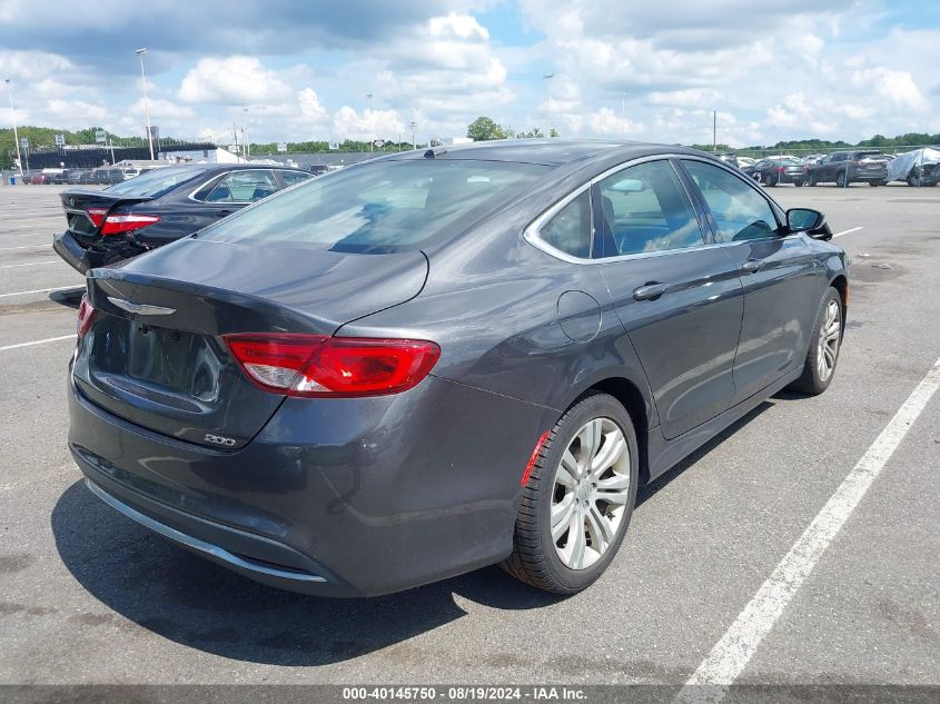 2016 Chrysler 200 Limited VIN: 1C3CCCAB7GN109868 Lot: 40145750