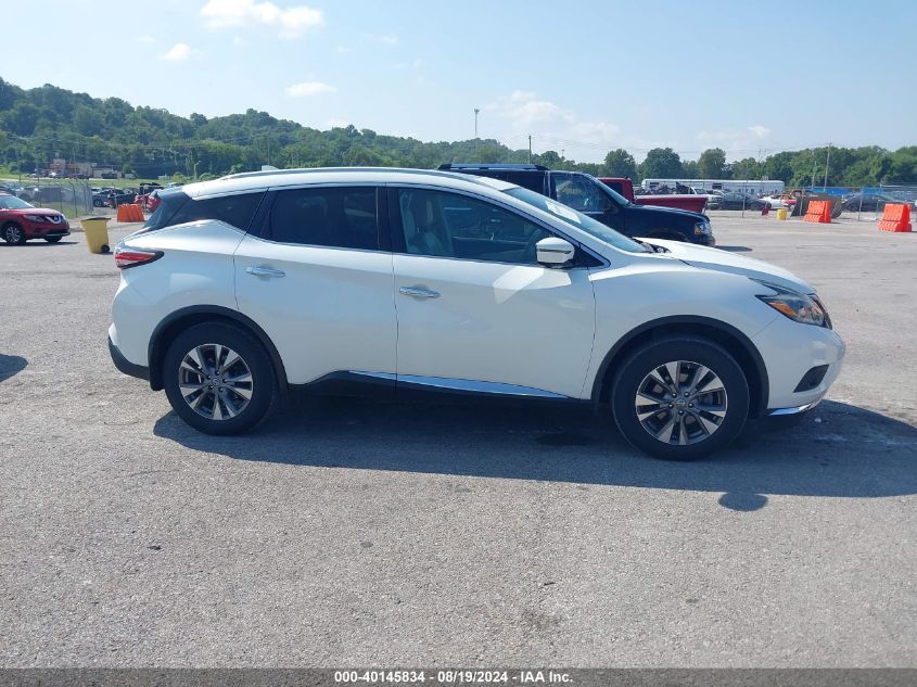 2018 Nissan Murano Sl VIN: 5N1AZ2MH5JN189931 Lot: 40145834