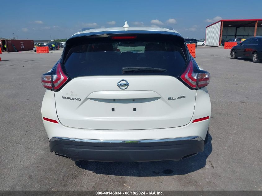 2018 Nissan Murano Sl VIN: 5N1AZ2MH5JN189931 Lot: 40145834