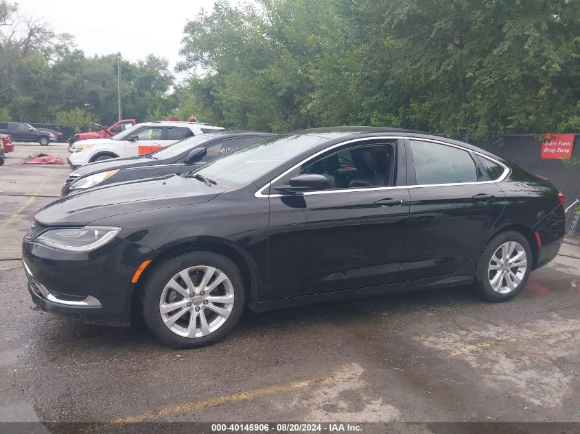 2017 Chrysler 200 Limited Platinum VIN: 1C3CCCAB4HN500753 Lot: 40145906