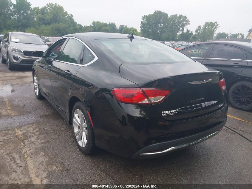 2017 Chrysler 200 Limited Platinum VIN: 1C3CCCAB4HN500753 Lot: 40145906