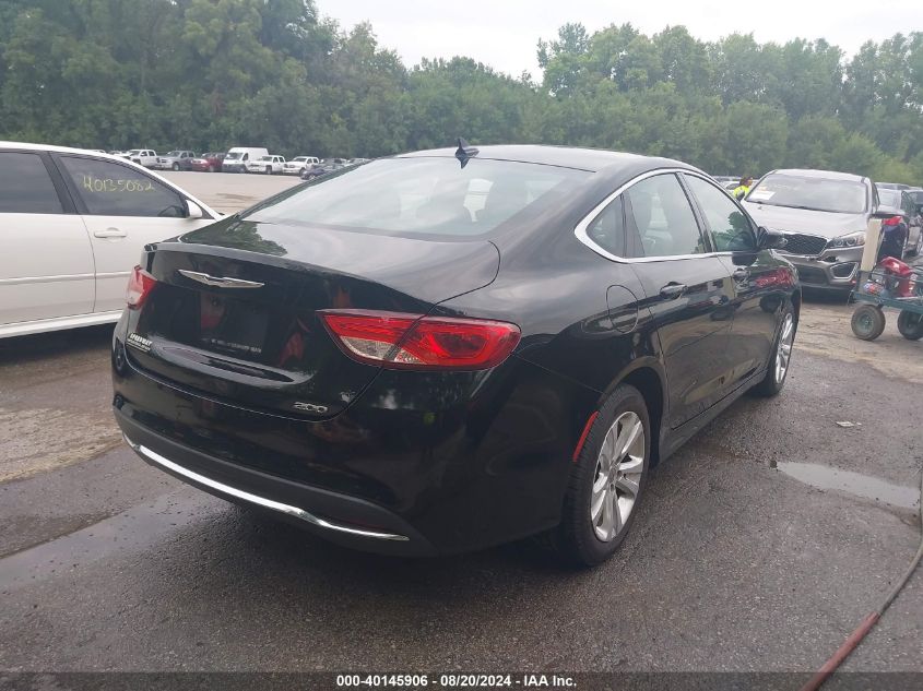 2017 Chrysler 200 Limited Platinum VIN: 1C3CCCAB4HN500753 Lot: 40145906