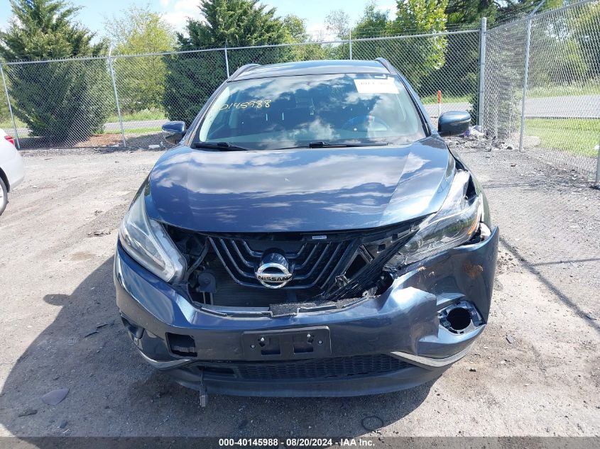 2018 Nissan Murano Sv VIN: 5N1AZ2MG9JN124409 Lot: 40145988