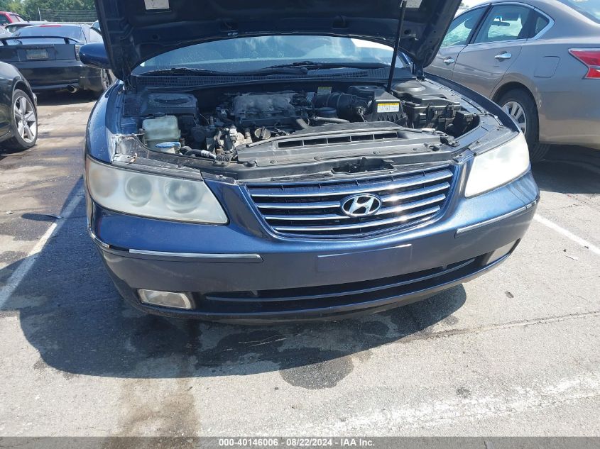 2006 Hyundai Azera Limited/Se VIN: KMHFC46F96A084032 Lot: 40146006