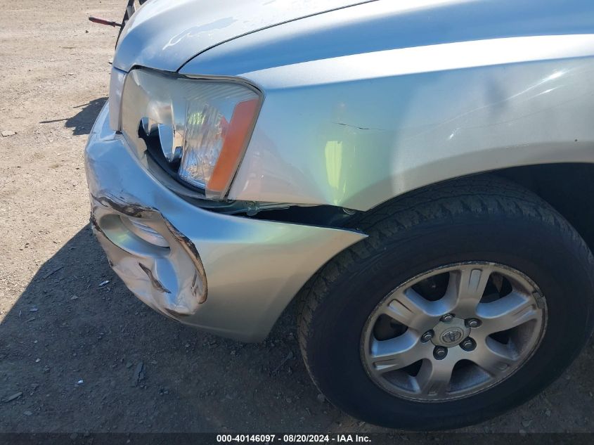 2003 Toyota Highlander V6 VIN: JTEGF21A530113605 Lot: 40146097