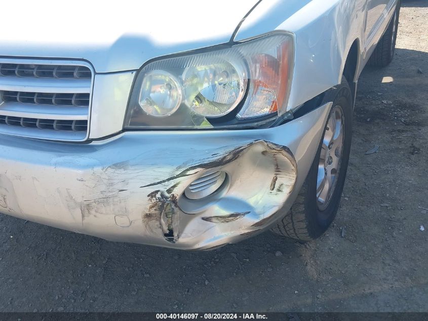 2003 Toyota Highlander V6 VIN: JTEGF21A530113605 Lot: 40146097