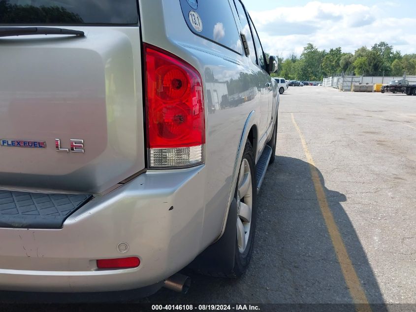 2008 Nissan Armada Le VIN: 5N1BA08C18N621889 Lot: 40146108