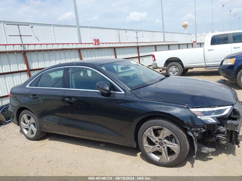 2023 Audi A3 Premium Plus 40 Tfsi Front-Wheel Drive S Tronic VIN: WAUBUDGY0PA037938 Lot: 40146123