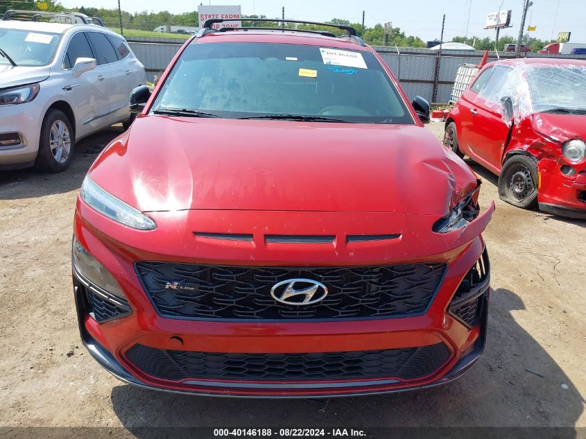 2022 Hyundai Kona N Line VIN: KM8K33A38NU802141 Lot: 40146188