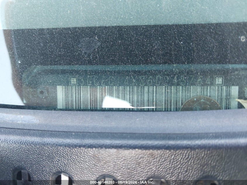 2006 Chevrolet Silverado 1500 Work Truck VIN: 3GCEC14X86G243764 Lot: 40146203