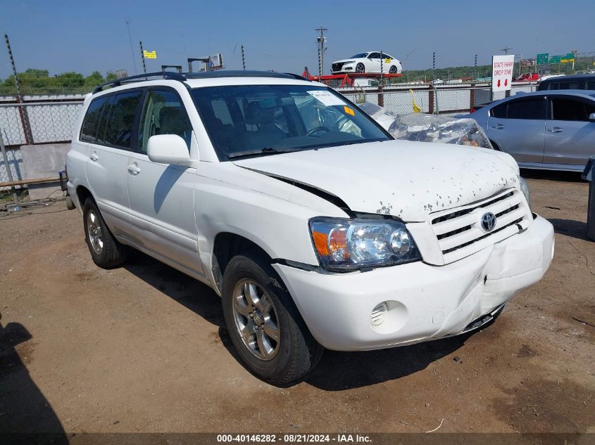 2004 Toyota Highlander Limited VIN: JTEGP21A740032636 Lot: 40146282