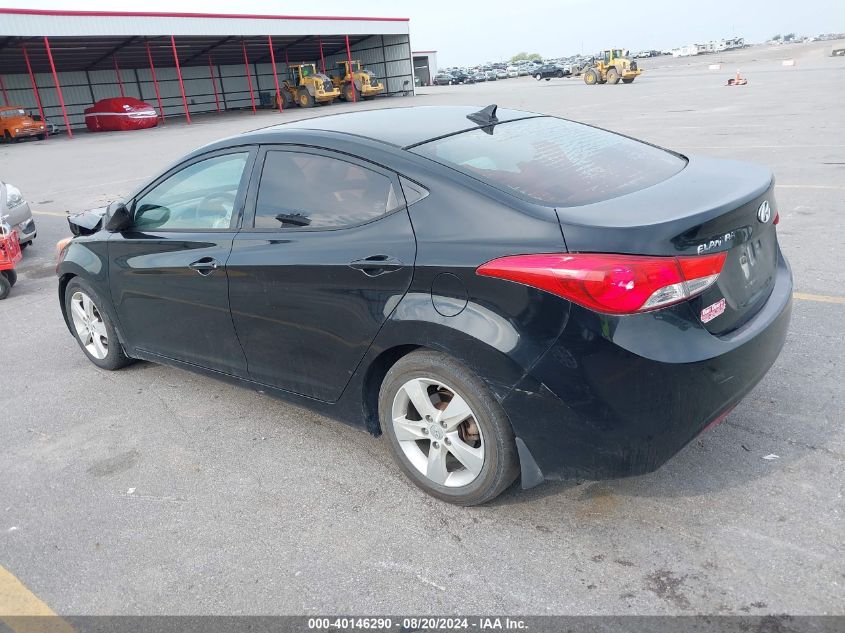 2013 Hyundai Elantra Gls/Limited VIN: KMHDH4AE9DU745433 Lot: 40146290