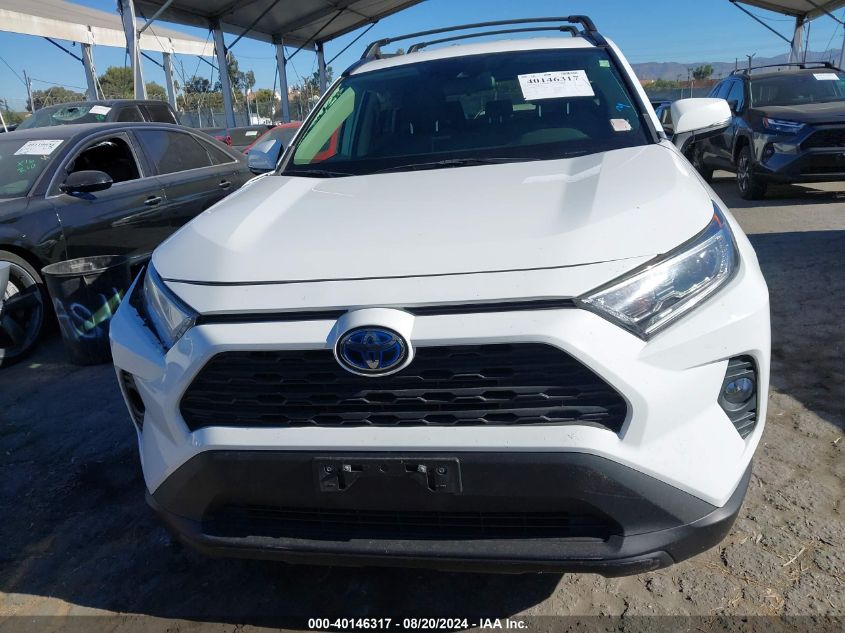 2021 Toyota Rav4 Hybrid Xle VIN: JTMRWRFV6MD111082 Lot: 40146317