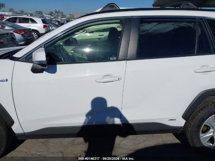 2021 Toyota Rav4 Hybrid Xle VIN: JTMRWRFV6MD111082 Lot: 40146317