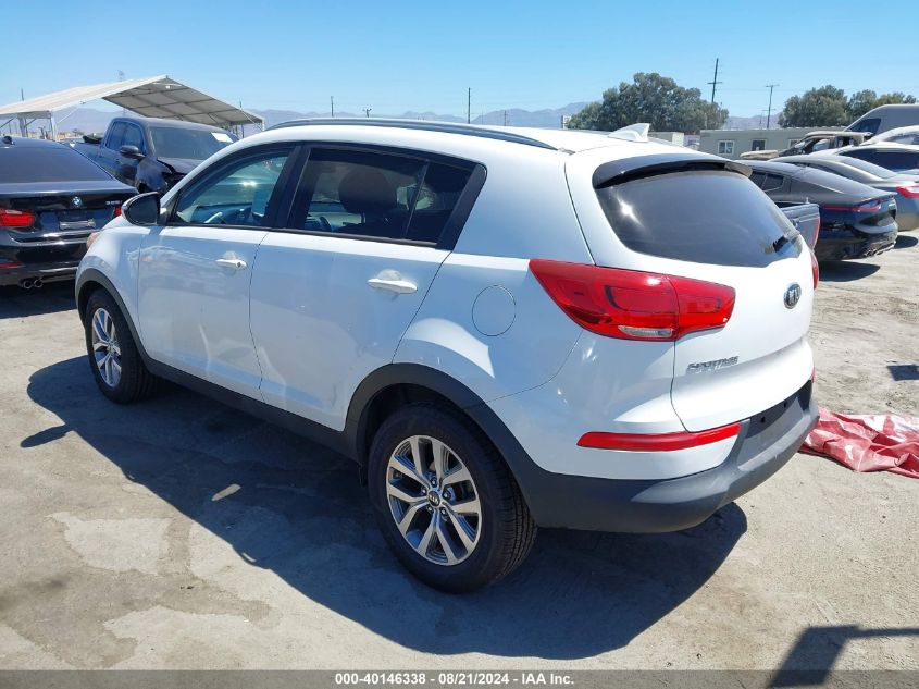 2015 Kia Sportage Lx VIN: KNDPB3AC9F7774198 Lot: 40146338