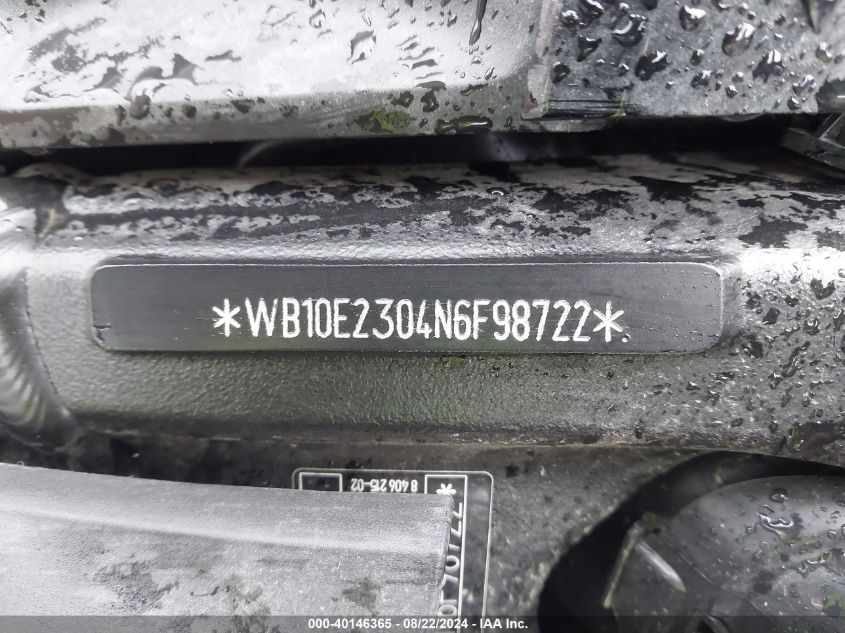 2022 BMW S 1000 Rr VIN: WB10E2304N6F98722 Lot: 40146365