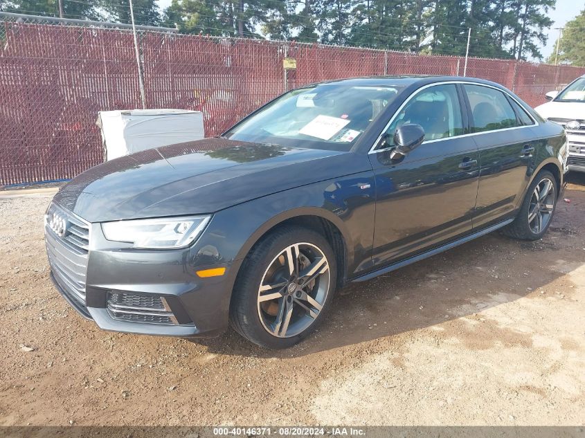 2017 Audi A4 Premium Plus VIN: WAUENAF44HN004703 Lot: 40146371