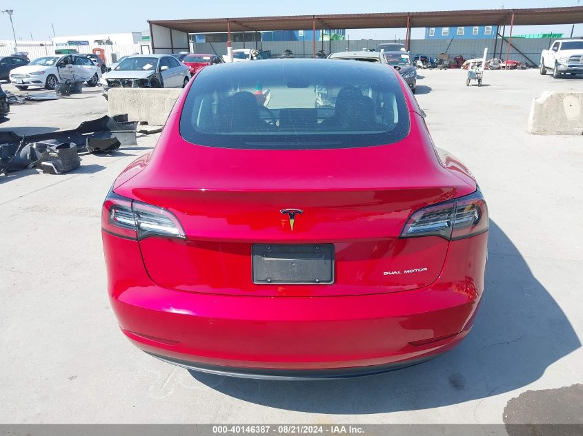 2022 Tesla Model 3 Long Range Dual Motor All-Wheel Drive VIN: 5YJ3E1EBXNF169708 Lot: 40146387