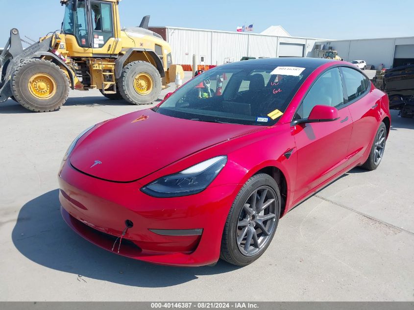 5YJ3E1EBXNF169708 2022 TESLA MODEL 3 - Image 2