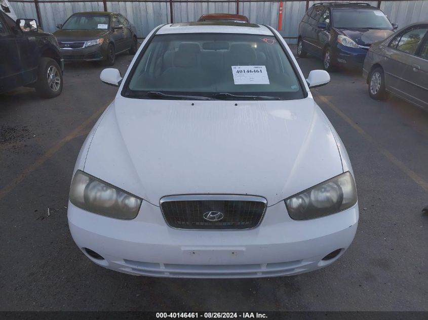 2003 Hyundai Elantra Gls/Gt VIN: KMHDN45D23U669644 Lot: 40146461