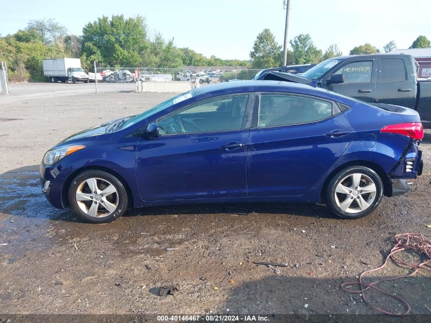 2013 Hyun Elantra Gls Automati Gls VIN: 5NPDH4AE8DH231071 Lot: 40146467