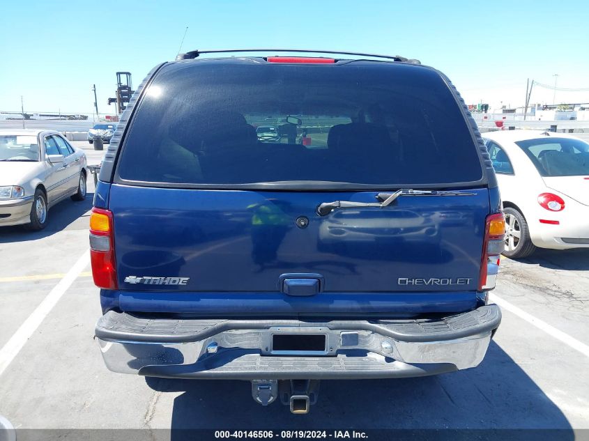 2001 Chevrolet Tahoe Lt VIN: 1GNEC13TX1J147809 Lot: 40146506