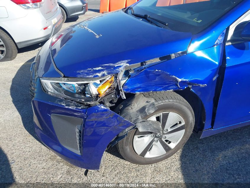 KMHC65LC6KU164665 2019 Hyundai Ioniq Hybrid Blue