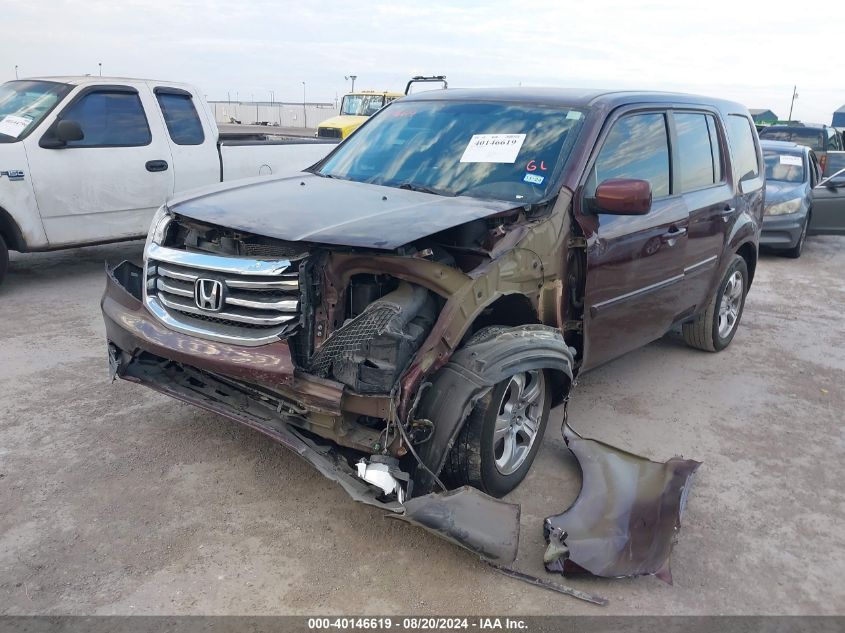 2014 Honda Pilot Ex VIN: 5FNYF3H47EB021317 Lot: 40146619