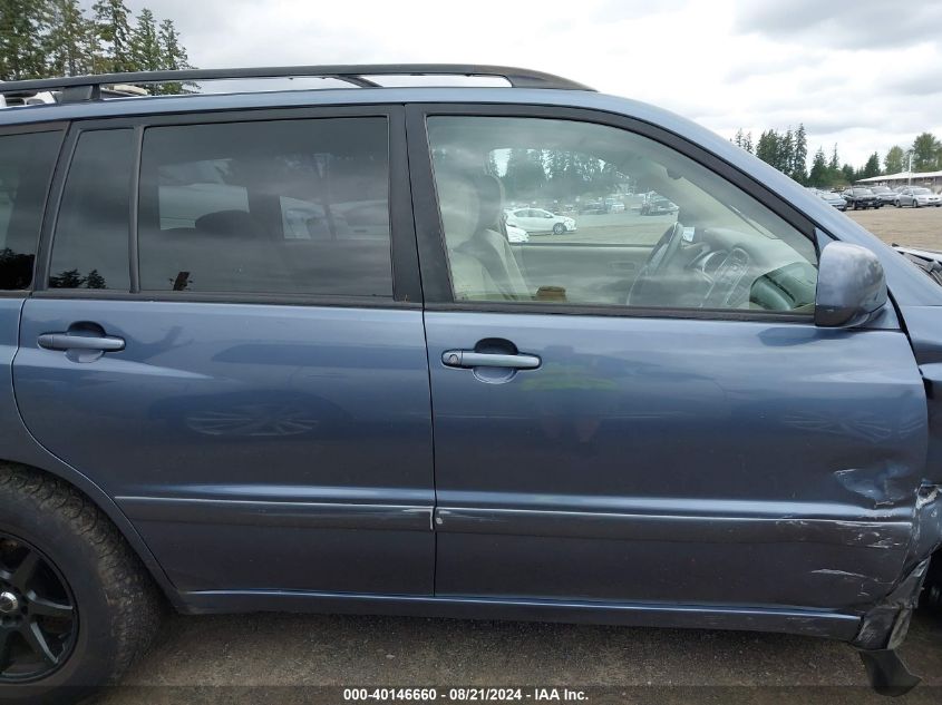 2005 Toyota Highlander V6 VIN: JTEEP21A350113433 Lot: 40146660