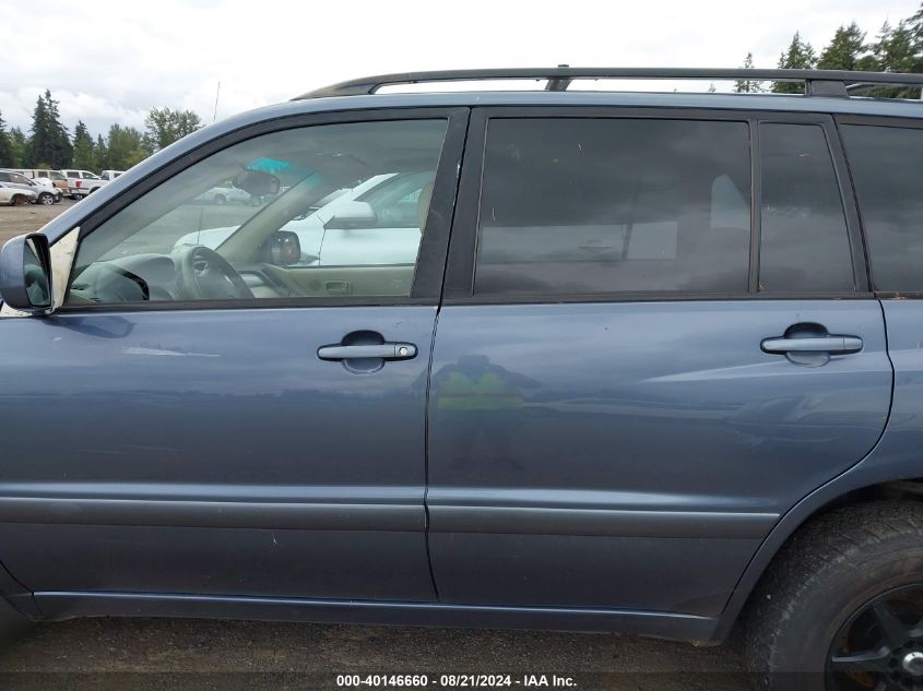 2005 Toyota Highlander V6 VIN: JTEEP21A350113433 Lot: 40146660