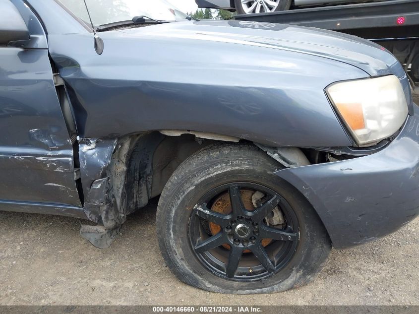 2005 Toyota Highlander V6 VIN: JTEEP21A350113433 Lot: 40146660