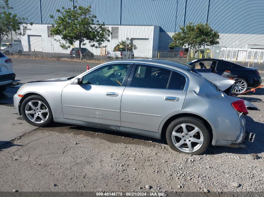 2003 Infiniti G35 VIN: JNKCV51EX3M015736 Lot: 40146775