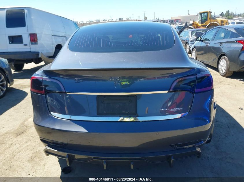 2020 Tesla Model 3 Performance Dual Motor All-Wheel Drive VIN: 5YJ3E1EC5LF796225 Lot: 40146811