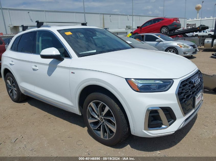 2022 Audi Q5 Premium Plus 45 Tfsi S Line Quattro S Tronic VIN: WA1EAAFY7N2124634 Lot: 40146890