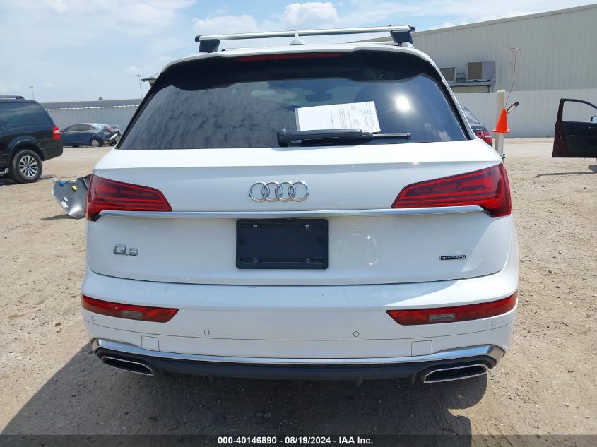 2022 Audi Q5 Premium Plus 45 Tfsi S Line Quattro S Tronic VIN: WA1EAAFY7N2124634 Lot: 40146890