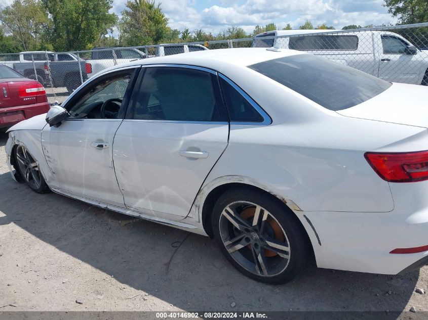 2017 Audi A4 2.0T Premium VIN: WAUENAF44HN034817 Lot: 40146902